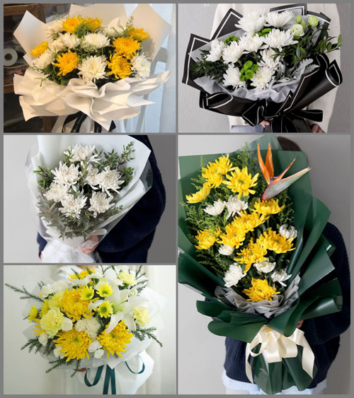 山东莱芜莱城区高庄街道高庄村白事花束代送